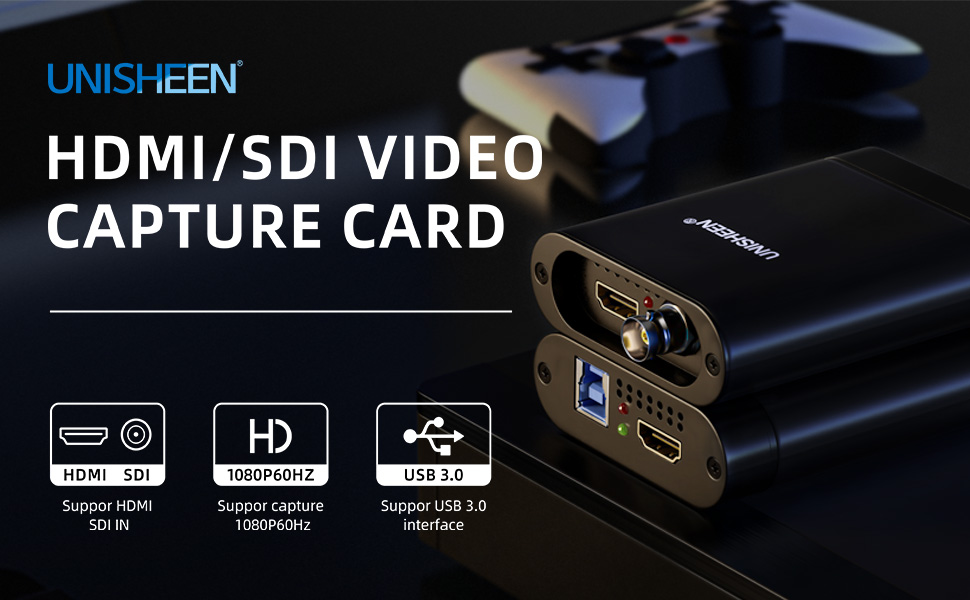 UNISHEEN USB3.0 HDMI SDIビデオキャプチャーカード Amazon.com: Unisheen USB 3.0 SDI Dual Input Capture Card